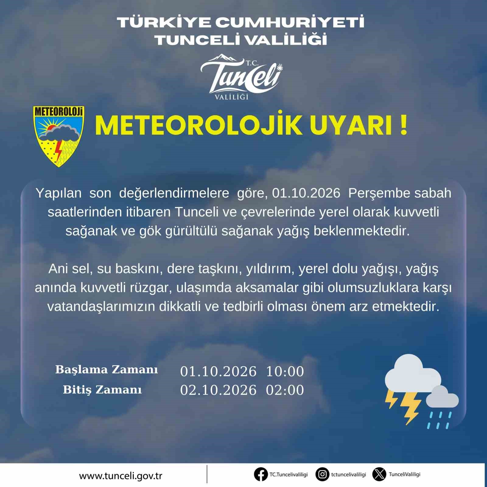 tunceli-icin-kuvvetli-yagis-uyarisi