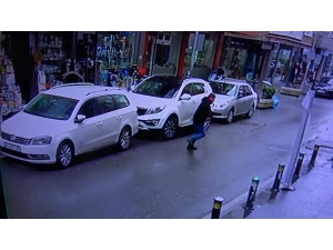 Pendik’te Şahsın Kaşla Göz Arasında Ütü Çaldığı Anlar Kamerada