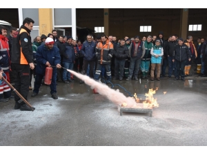 Kocasinan Çalışanlarından Nefes Kesen Yangın Tatbikatı