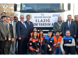 Bilecik’ten Elazığ’a Depremzedeler İçin Yardım Tırı Uğurlandı