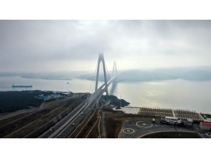 Sis İçinde Yükselen Yavuz Sultan Selim Köprüsü Hayran Bıraktı