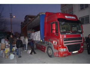 Söke’den İdlib’e Yardım Tırı Yola Çıktı