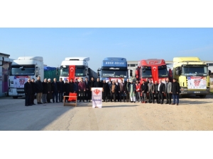 Yardım Tırları Yola Çıktı