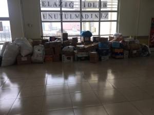 Mazıdağı’ndan İdlib’e Yardım Malzemeleri Gönderildi