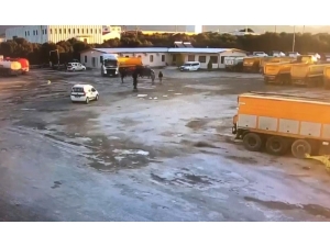 Kızgın Şoför Tırı Mesai Arkadaşlarının Üzerine Sürdü