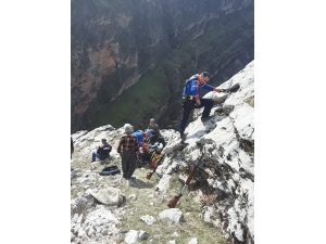 Afad Ekipleri Mahsur Kalan Keçi İçin Seferber Oldu