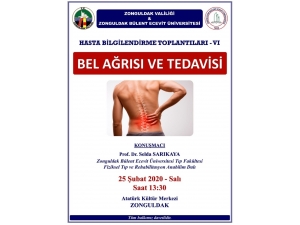 Bel Ağrısı Ve Tedavileri Anlatılacak