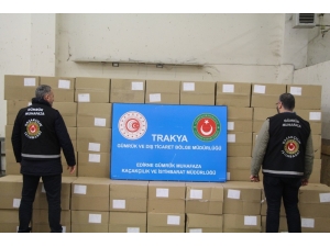 Kapıkule’de 4.5 Milyon Adet Makaron Ele Geçirildi