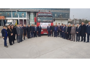 Depremzedelere ‘Gıda’ Yardımı Taşıyan 4. Tır Yola Çıktı