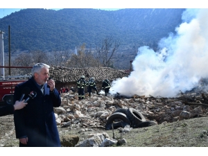 Isparta’da Deprem Ve Yangın Tatbikatı Yapıldı
