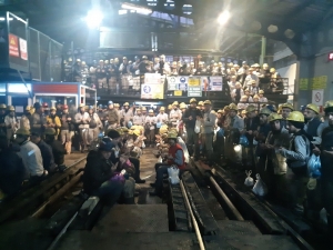 Madenciler Yeni Açılan Galeride Kurban Kesti