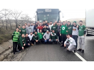 Bursasporlu Taraftarların 30 Saatlik Yolculuğu Başladı