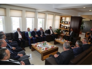 Komşu İllerin Vali, Belediye Başkanı, İl Genel Meclis Başkanları Niğde Belediye Başkanı Emrah Özdemir’e Ziyaret