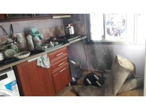 Kahta’da Evin Mutfağında Yangın Çıktı