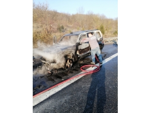 Elektrik Kontağı Arazi Aracını Yaktı