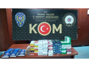 Adana’da 4 Bin 410 Paket Kaçak Sigara Ele Geçirildi