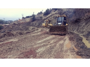 Akseki Kepez Ve Hocaköy Grup Yolunda Heyelan Çalışması