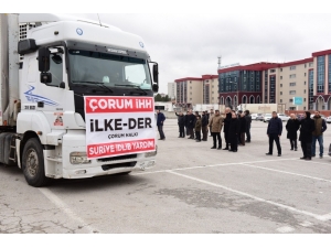 Çorum İhh’dan İdlib’e 16 Tır Yardım