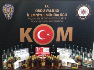 Ordu’da 29 Şişe Sahte Alkol Ele Geçirildi