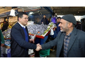 Başkan Tütüncü Semt Pazarlarında Vatandaşla Buluştu