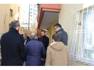 Bodrum Katında Çökme Olan Binada Çalışmalar Sürüyor