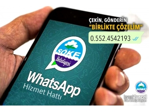 Söke Belediyesi’nden Whatsapp Hizmet Hattı