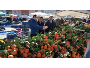 Pazar Yerindeki Meyve Satıcıları Meyve Sineği Zararlısına Karşı Bilgilendirildi