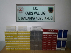 Digor’da Kaçak Sigara Ele Geçirildi