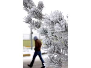 Bayburt’ta Kar Yağışı Yerini Soğuk Havaya Bıraktı