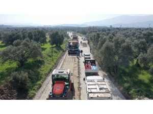 Aydın Büyükşehir Belediyesi Germencik’in Yollarını Yeniliyor
