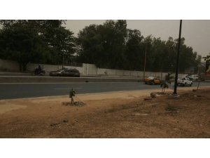 Senegal, Kum Fırtınası Ve Toz Bulutunun Etkisi Altında