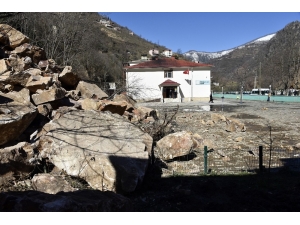 Gümüşhane’nin Kürtün İlçesindeki Heyelan