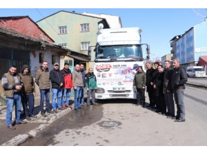 Ağrı’dan İdlib’e İnsani Yardım Tır’ı Gönderildi