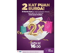 39 Burda Avm’den 2 Kat Puan Hediye