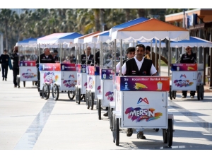 Mersin Sahilindeki Seyyar Satıcılara Tek Tip Kıyafet