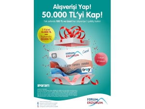 Forum Erzurum’da Alışveriş Kazandırıyor