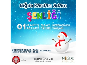 Keten Çimen’de Kardan Adam Şenliği