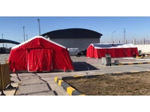 Dilucu Gümrük Kapısı’na Sahra Hastanesi Kuruldu