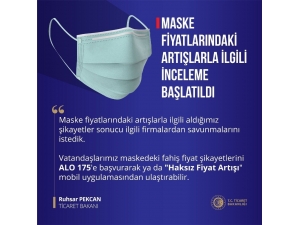 Ticaret Bakanı Pekcan, “Koruyucu Maskelere Fahiş Fiyatlar Uygulandığına Dair Gelen İhbarları Değerlendiriyor”