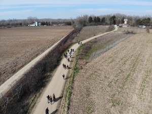 Mültecilerin Yunanistan Sınırında Yürüyüşleri Havadan Görüntülendi