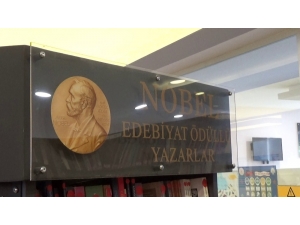 Nobel Ödüllü Yazarların Kitapları Kütüphanede Ayrı Sergileniyor