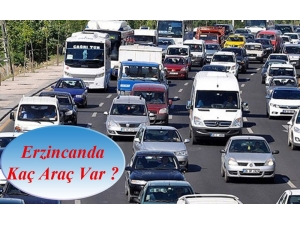 Erzincan’da Trafiğe Kayıtlı Araç Sayısı 59 Bin 970 Oldu