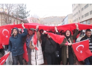 Bayburt’ta Mehmetçiğe Destek Yürüyüşü