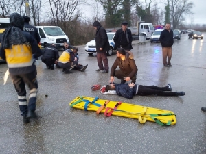 Samsun’da Motosiklet Kazası: 2 Yaralı