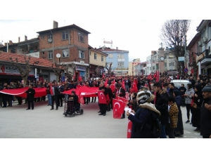 Osmancık’ta Mehmetçiğe Destek Yürüyüşü