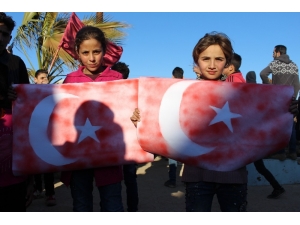 İdlib’de Tsk’ya Destek Gösterisi