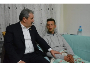 Bbp Genel Başkanı Mustafa Destici, İdlib Gazisini Ziyaret Etti