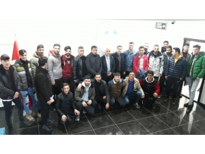 Başkan Ensari Sporcuları Kabul Etti