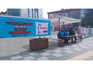 Sungurlu’da İdlib’e Yardım Kampanyası Başlatıldı