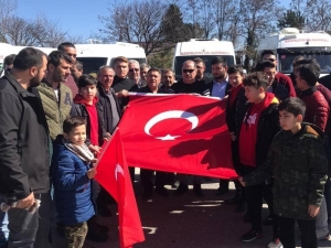 Şoförler Ve Otomobilciler Esnaf Odasından "Teröre Lanet Konvoyu"